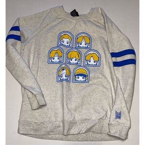 Hot Topic TINY TAN BTS KPOP Member Wappen Badge Sweatshirt‎ Women’s Teen Size M